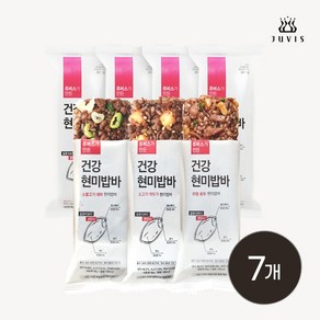 쥬비스 건강현미밥바 오리지날 7개입 맛선택, 11.오리지날 마른멸치아몬드, 7개, 90g