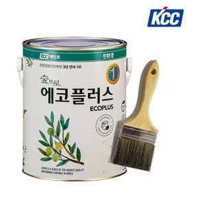 친환경페인트 수성 무광 실내용 내부 벽지 벽면 KCC 숲으로에코플러스K 3.78L