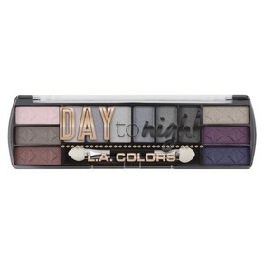 L.A COLORS Day to Night 12 컬러 아이섀도 팔레트 Sundown 0.28 oz. CES430 파우더, CES431, Evening_1 Count (Pack of 1), 1개, 이브닝