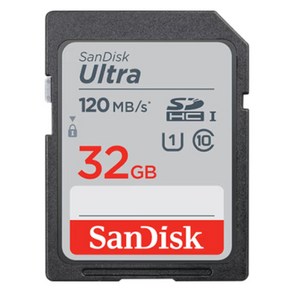 샌디스크 울트라 SD 메모리 카드 U1 C10, 1개, 32GB