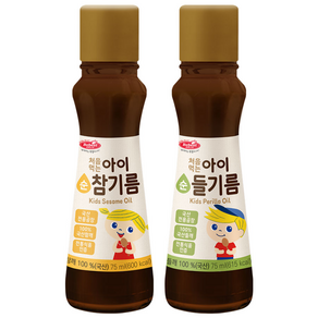 [리뉴얼] 베베스트 처음먹는 순 아이 국산 참기름 75ml+들기름 75ml