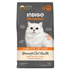 INDIGO 고양이 바이오뉴트리션 면역앤 기능성 사료, 유리너리+장건강, 6kg, 1개