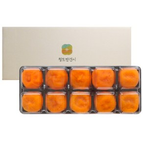 [우연팜] 씨없는 청도 반건시 실속형, 1박스, (반건시 60g내 10구) 600g