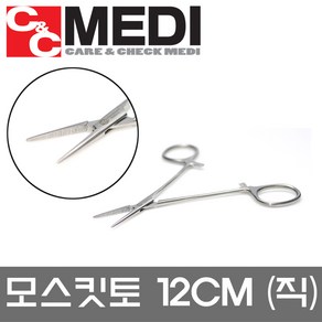 의료용 가위 핀셋 겸자 모스킷토, 모스킷토 직 12, 1개