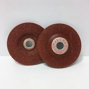 제일연마 옵셋돌 옵세트 4인치 적색 WA연마돌 연삭숫돌, 1개
