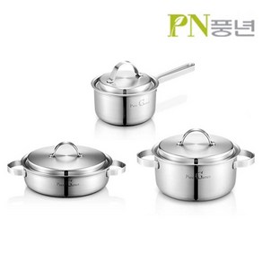 PN풍년 퓨어가르텐 통5중 스테인레스 냄비 8종 택1, 양수냄비(PEGN(F)-18C