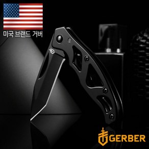 거버 미니 파라프레임 탄토 F 폴딩나이프, 블랙, 1개