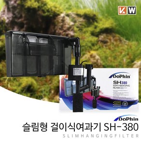 피알피쉬 도핀 슬림형 걸이식 여과기 SH-380, 색상없음, 1개