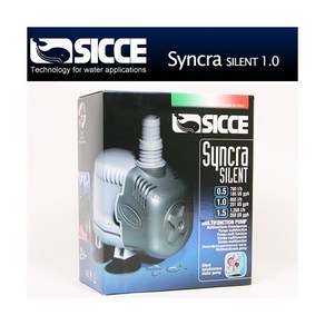 SyncaSlient1.0/씨쎄수중펌프/최대양정1.5M/어항용품, 1개