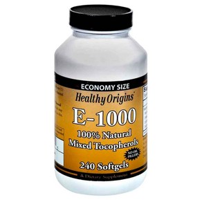 헬시오리진스 E-1000 내추럴 믹스드 토코페롤 소프트젤, 240정, 1개