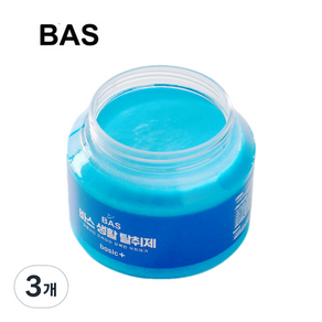 BAS 바스 초강력 생활 실내 탈취제 고체타입 베이직 플러스, 3개, 350g