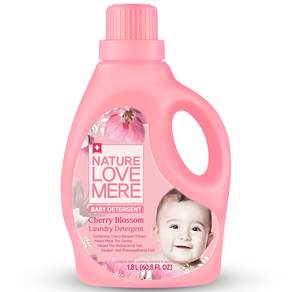 NATURE LOVE MERE 然自母愛 嬰幼兒衣物洗衣精 櫻花香 1罐 1.8L