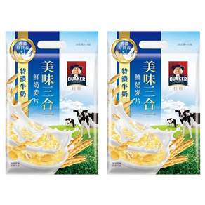 QUAKER Extra Rich Milk 3-in-1 Oatmeal 10 packs, 280 g, 2 sack
