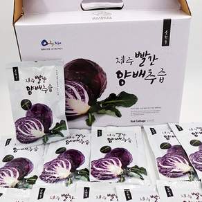제주마루 100% 제주산 빨간양배추즙 50포 1박스, 5L