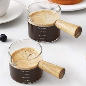 1+1 내열유리 에스프레소 커피 샷잔 110 ml 2개, 110ml 샷잔 2개, 1세트