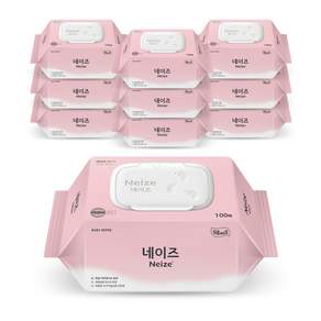 잘풀리는집 네이즈 베이직 물티슈 캡형 100매x10팩, 100개입, 10개