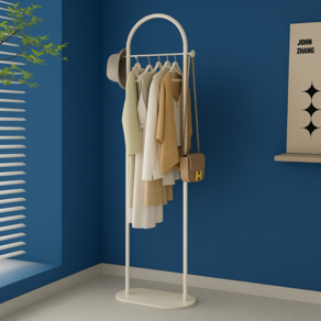 리비움 공간활용 스탠드 옷걸이 스탠 행거, 화이트