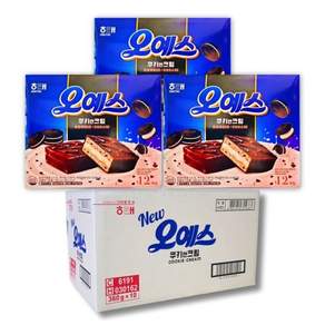 DB쿠폰/오예스 쿠키앤크림 360g/ 6개/대용량 간식/학교/사무실 간식, 2.16kg, 1개