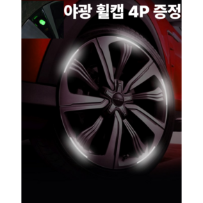 휠캡 증정] 내것가치 야간 반사 홀로그램 타이어 바퀴 휠 패치 튜닝 고휘도 반사 테이프, 야광 20개, 1세트