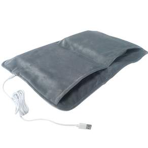 Garrl USB발온열기 온열 발매트 발난로 겨울 사무실 가정용 이중 포켓, 30X50CM