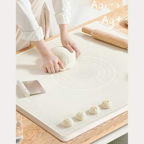 키친 실리콘 베이킹 작업매트, 1개, 미색