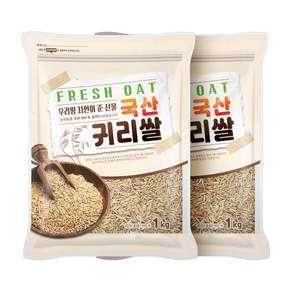 현대농산 국산 귀리, 1kg, 2개