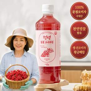 오가닉프렌즈 국내산 100% 문경 오미자청 천연 벌꿀 함유, 1개, 1개입, 620g