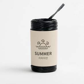썸머라피아얀(50g)여름뜨개실 레이온뜨개, 128 검정, 1개