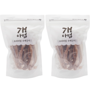 개아범 영양파괴 없는 저온건조 프리미엄 애견 강아지 수제간식, 2개, 40g, 오리울대