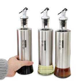 세리에 스텐304 오일병 내열유리 양념통, 500ml, 1개