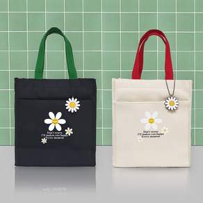언즈 스마일 디자인 도시락 가방 보온 보냉백 직장인 보냉가방 피그닉 미니 보냉가방, 디자인 블랙