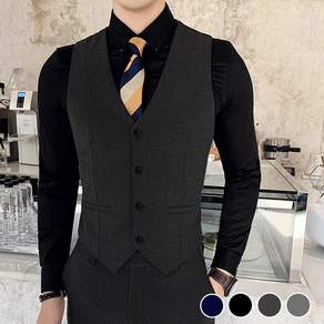 Titikong 고급 남성 베스트 정장조끼 빅사이즈 브이넥 턱시도조끼