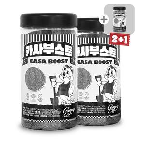 컨트리캣 카사부스트 고양이모래 냄새 탈취제거제, 2개, 600g