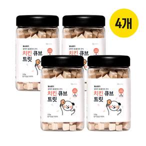 뽀시래기 강아지 동결건조 간식, 치킨, 120g, 4개