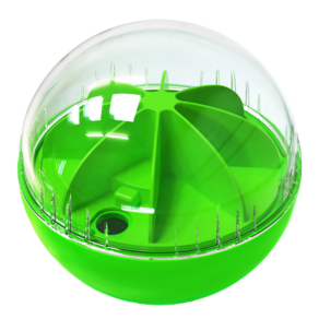 라라윰댕 소리나는 노즈워크 강아지 장난감 공, 1개, 라임공