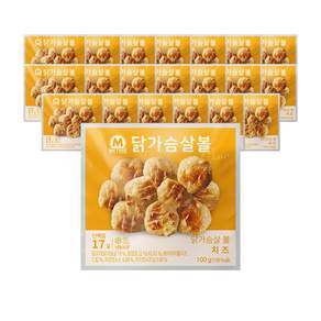 미트리 닭가슴살 볼 치즈, 100g, 21개