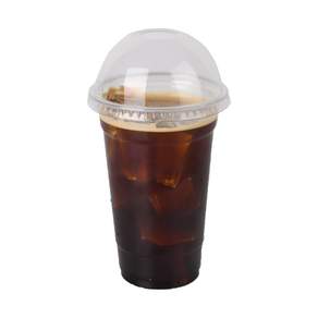 고급 아이스컵 92파이 16온스 PET컵 +돔뚜껑 세트 P, 1개, 490ml, 500개