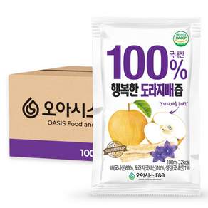 오아시스 국내산 도라지배즙, 30개, 100ml