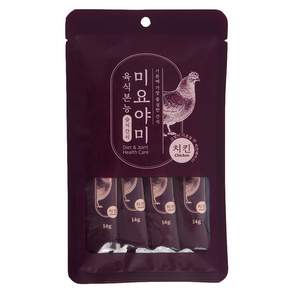 레옹펫 고양이간식 츄르 미요야미 치킨, 14g, 4개