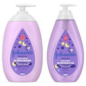존슨즈베이비 키즈 베드 타임 바디 로션 500ml + 바스 바디 클렌저 750ml, 1세트