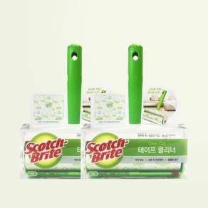 3M 스카치브라이트 테이프클리너 대형 핸들 + 리필1입 + 훅걸이1p, 2세트