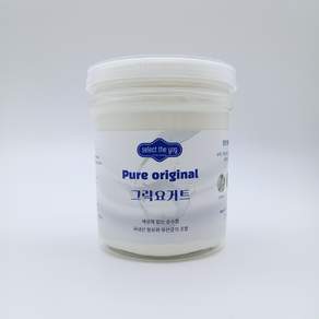 셀렉더요그 꾸덕한 수제 그릭요거트 플레인 무가당 대용량, 500g, 1개