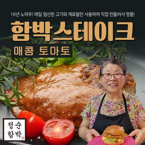 정순함박 함박스테이크 X 2 + 매콤토마토미트소스 X 2, 170g, 2개