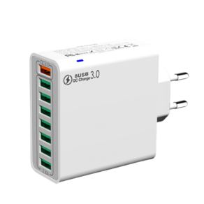 8포트 USB타입 33W 고속충전기, 흰색, 1개