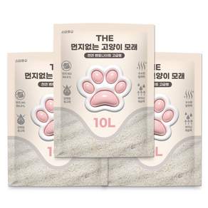 THE 먼지없는 벤토나이트 고양이모래, 무향, 1개, 30L