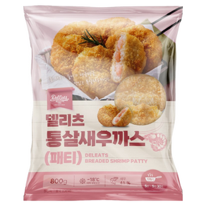 델리츠 통살새우까스(패티) 800g, 1개