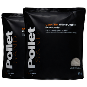 포일렛 샌드 이코노믹 벤토나이트 고양이모래, 6kg, 2개, 무향