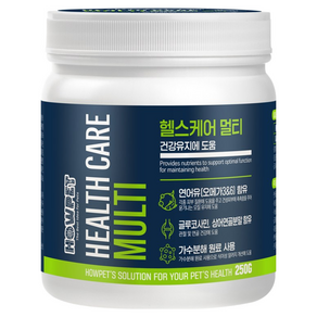 하우펫 헬스케어 멀티 종합 강아지 영양제 250g 알러지예방 피부질환 관절건강 연골보호, 종합영양제, 250정, 1개