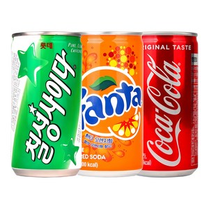 코카콜라(10캔)+칠성사이다(10캔)+환타오렌지(10캔) (190ml), 190ml, 1세트