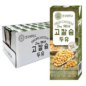 건국대학교 고칼슘 두유, 190ml, 48개